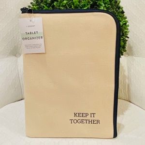 O6-BUNDLE ONLY Flax Linen Canvas Tablet Case & Organizer